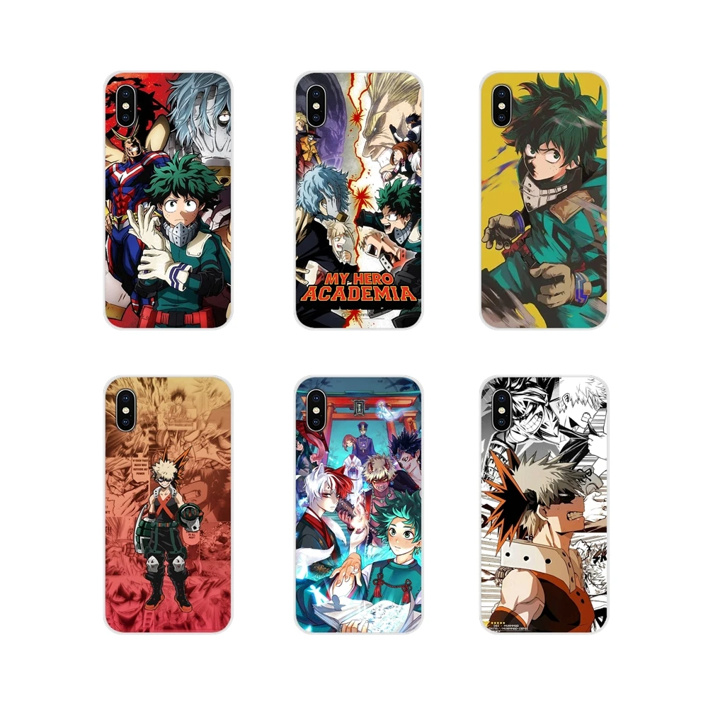 Мягкие прозрачные чехлы с героями аниме Моя геройская Академия Чехлы для Samsung Galaxy