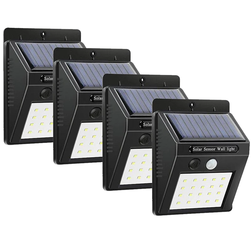 1 6 шт. светодиодная лампа на солнечной батарее с датчиком движения|Сверкающие