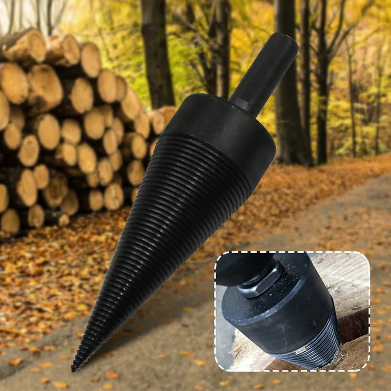 

Firewood Machine Drill Wood Reamer Punch Driver Drill Bit For Split Wood Cone Drilling Tools Foret Broca Madeira