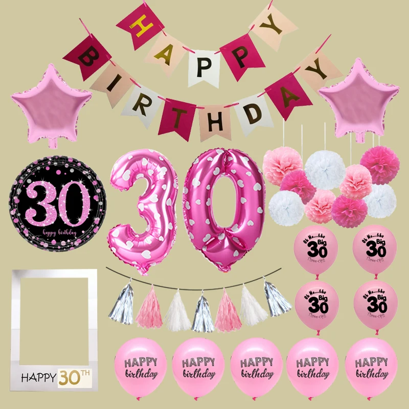 Реквизит для Фотокабины на тему празднования 30-го дня рождения Chicinlife рамка