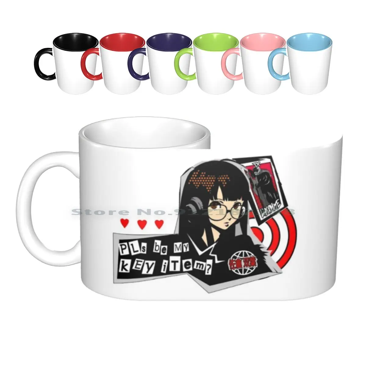 

Ключевой товар, керамические кружки, кофейные чашки, Кружка для молока и чая, игровые аниме Jrpgs, японский геймер, День Святого Валентина, Waifu ...