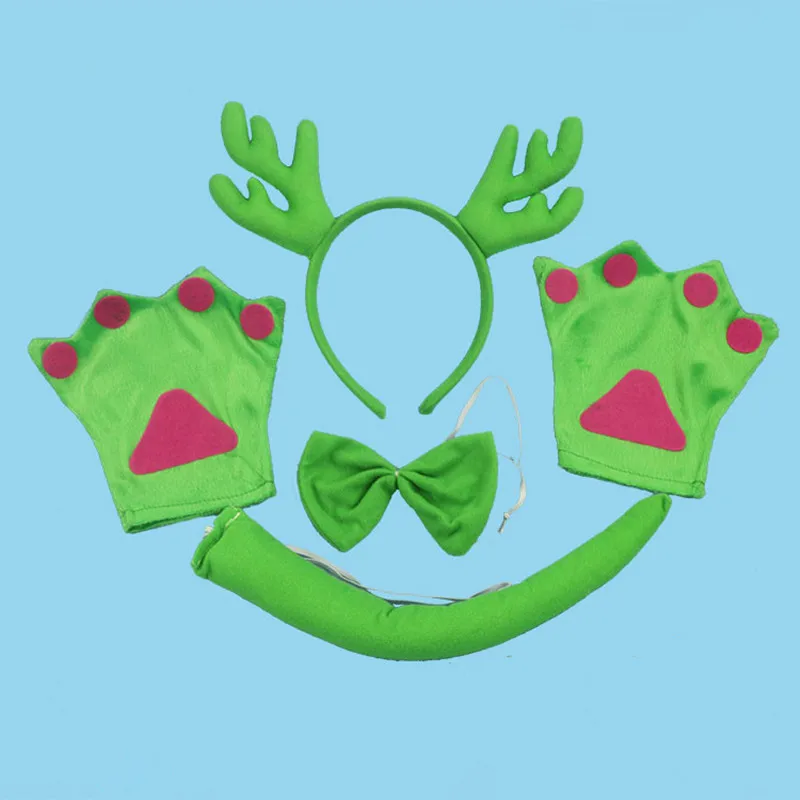 Новинка рога животных дракона Повязка На Голову галстук бабочка хвост рукавицы