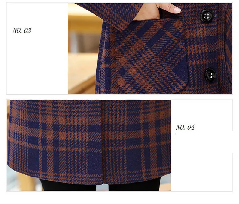 

2021 Female tweed Coat Winter Jacket ladies wool Outwear Hooded Jacket Vintage Spring Autumn Women's Clothing Plus Size 5XL