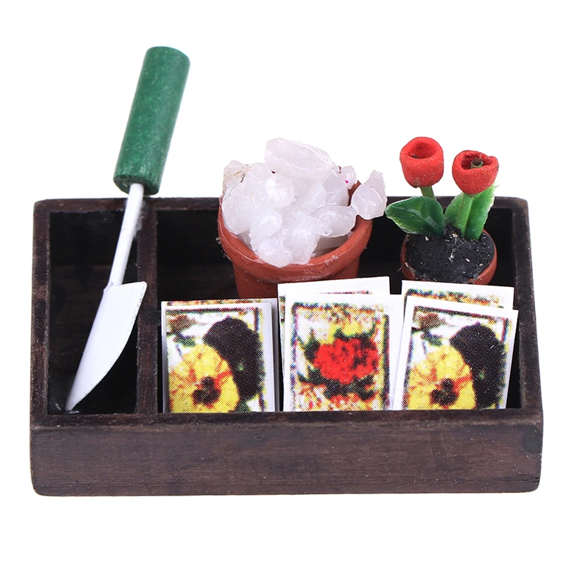 1/12 кукольные домики миниатюрный аксессуар имитация садоводства коробка