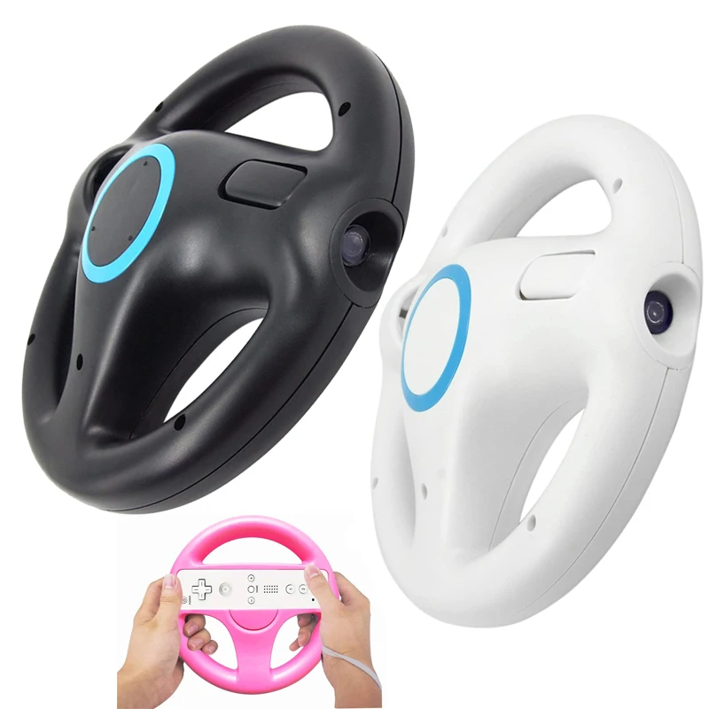 

Game Racing Steering Wheel for Nintendo Wii Kart Remote Controller Plastic Racing Games Remote Controller for Nintendo Wii