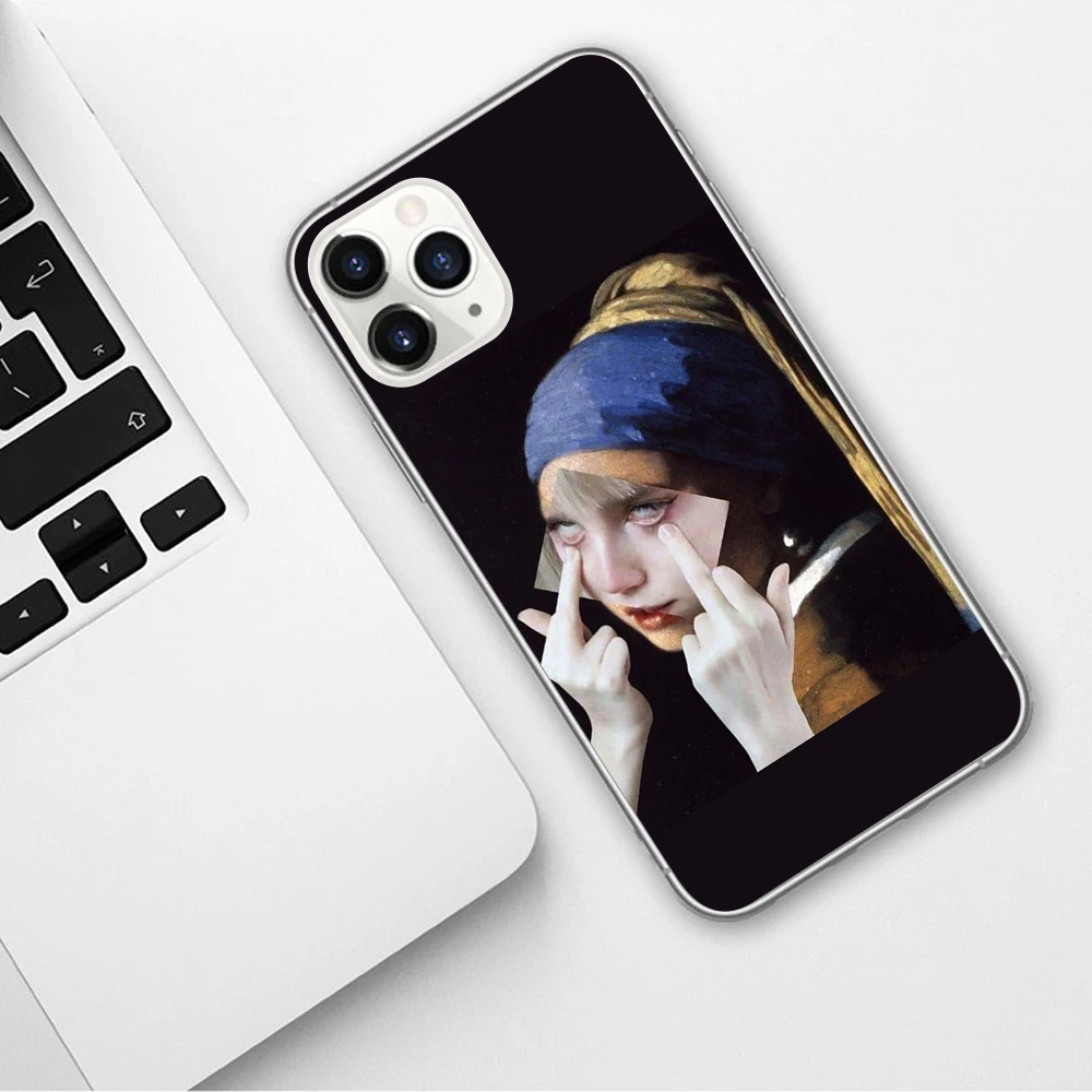 Чехол для iPhone 11 Pro X XR XS Max 6 s 7 8 Plus мягкий прозрачный ТПУ чехол с забавным