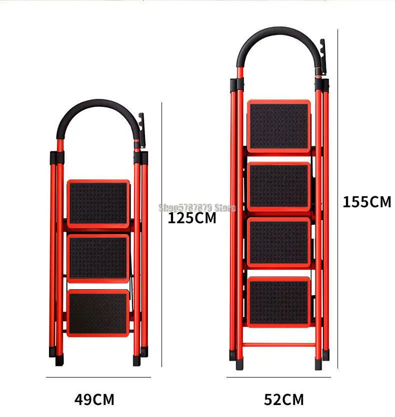 Складная Многофункциональная лестница для дома утолщенная четырехступенчатая