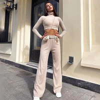 new summer 2022 casual sports wide leg pants womens high waist relaxed and thin drop feeling straight pants suit fashion pants