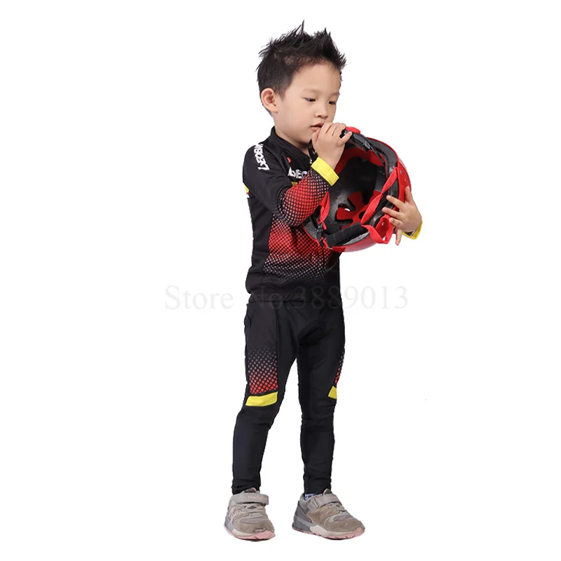 Дышащая летняя одежда для езды на велосипеде детская с длинным рукавом