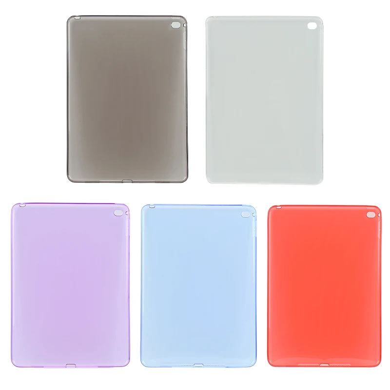 

1PC Tablet Case Cover TPU Transparent Silicone Clear Case Anti Abrasion Protection Accessories For Ipad Air 2 Screen Case