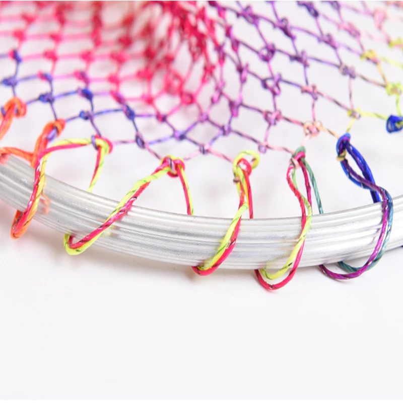 Рыболовная сеть LEO плетеная грубая из алюминиевого сплава с отверстиями ручное