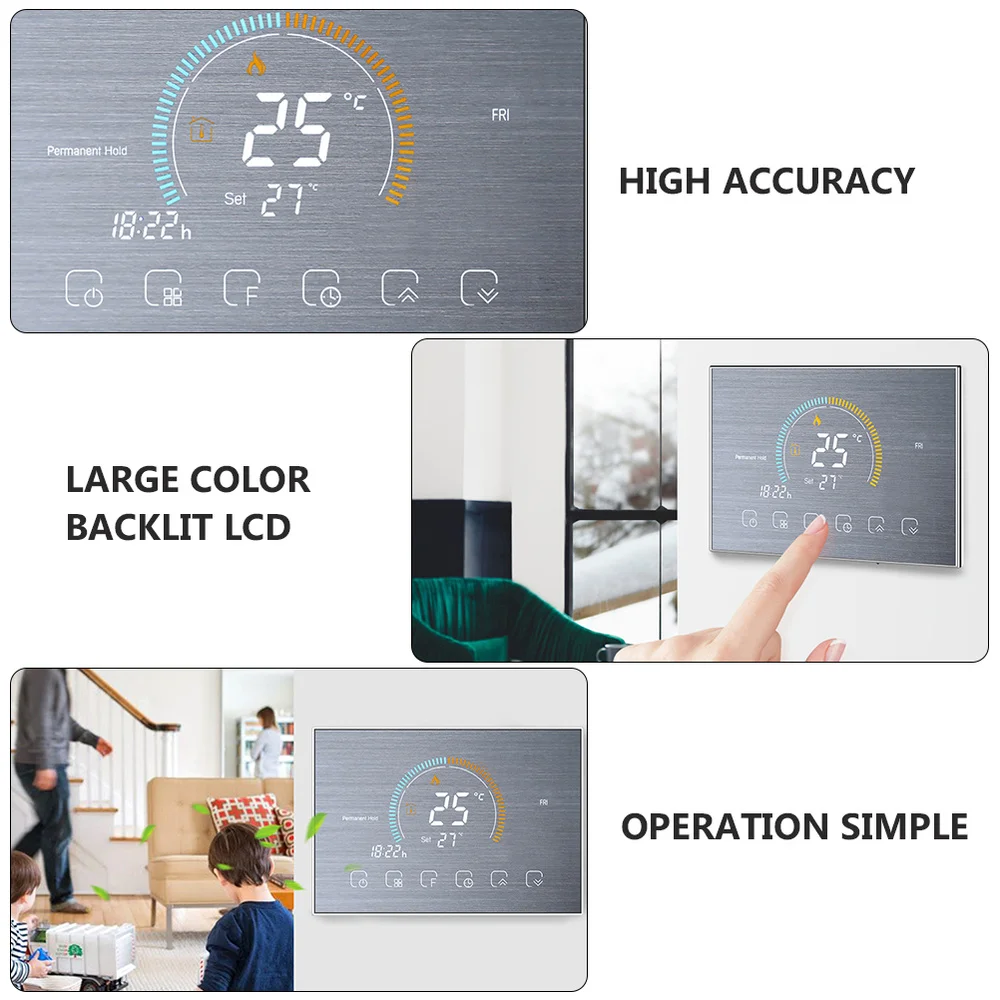 

1 Set Smart Thermostat Practical Thermostat Household Programmable Thermostat