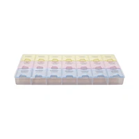 7 days weekly 3rows21grids medicine tablet dispenser pill box splitters health care pill case pill storage supplies 2021 new