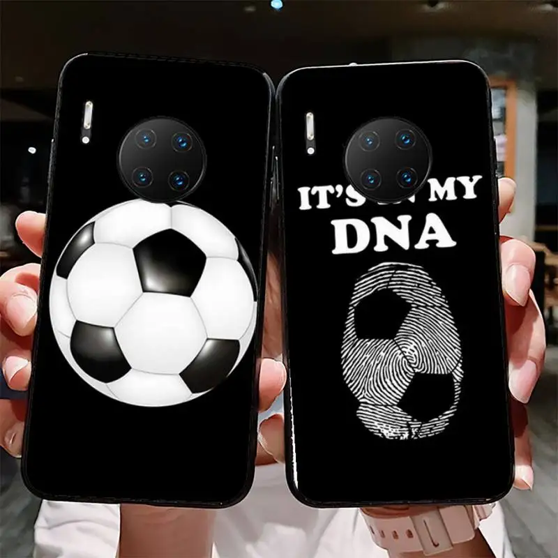

Yinuoda Football Soccer Ball Phone Case for Huawei Mate 20 10 9 40 30 lite pro X Nova 2 3i 7se