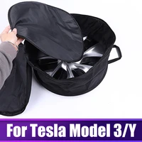 for tesla model 3 y 2020 2021 2022 2023 car wheel cover storage carrying bag hub cap storage 18 19 hubcaps accessories