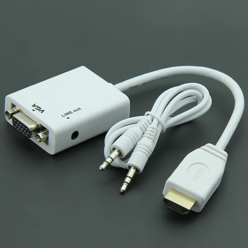 HDMI в VGA кабель с аудио HD приставка ноутбук проектор видео адаптер конвертер |