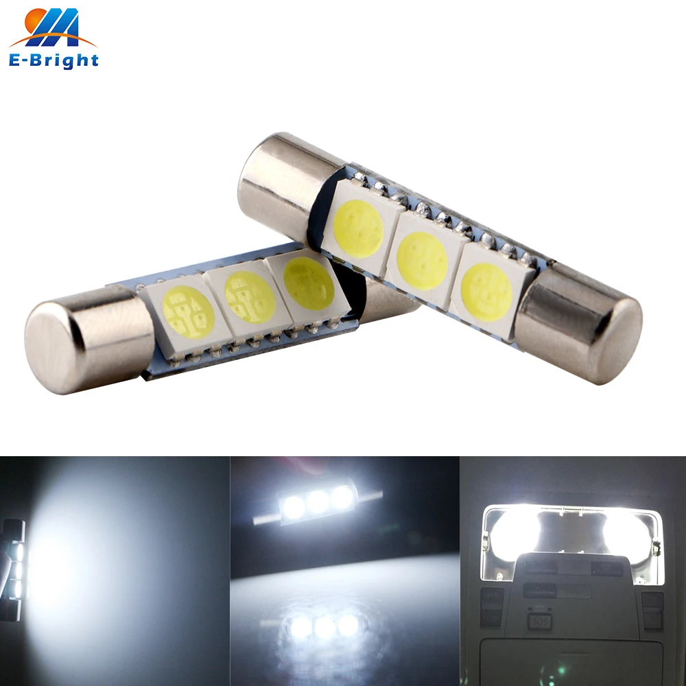 2X C5W T6 гирлянда белый 6641 28 мм 31 12 В 5050 3 SMD Потолочное зеркало для крыши