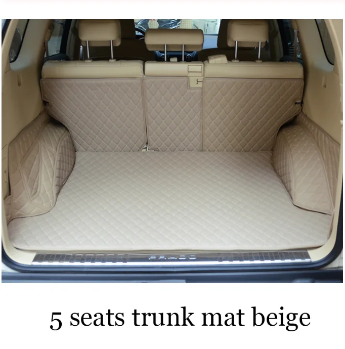 

2017 кожаный коврик для багажника автомобиля, подкладка для груза для Toyota Land Cruiser Prado 2010-2019 2018 2019, коврик 120, аксессуары для интерьера