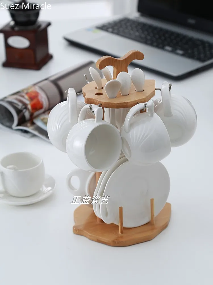 Набор кофейных чашек в Европейском стиле керамическая Минималистичная рамка из