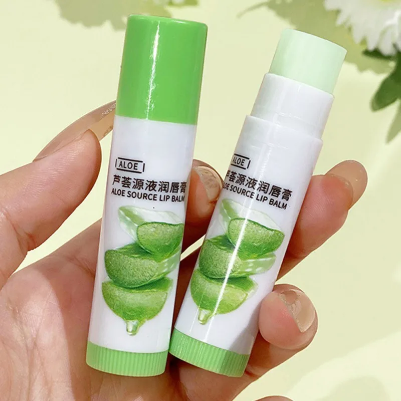 

3g Aloe Vera Lip Moisturizer Lipstick Lip Balm for Cracked & Dry Lips Moisturizing Lip Nutritious Lip Care