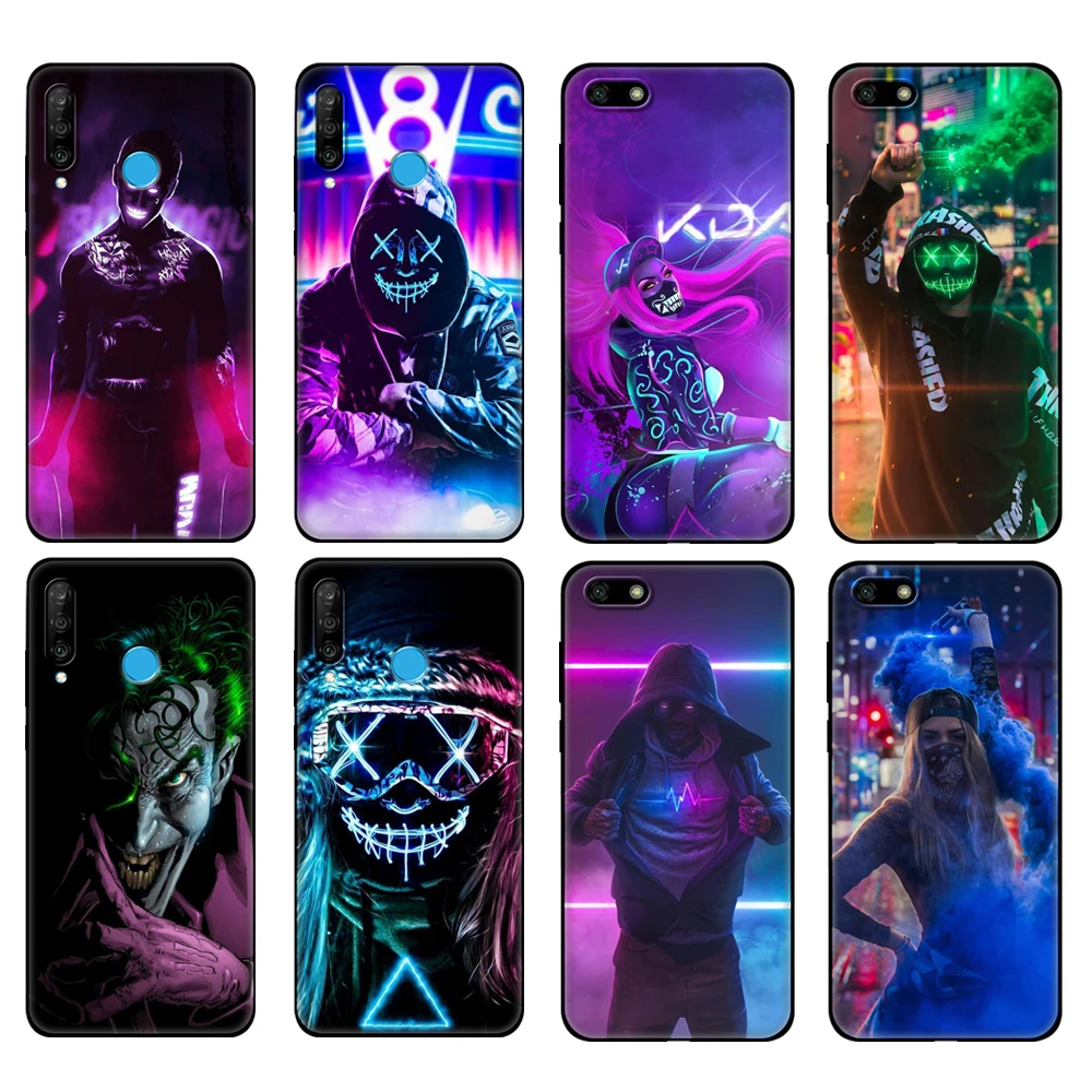 Black tpu Case For Huawei Honor 20 Lite 10 10i 20S 30S 30 7A 5.45 7s 7C 5.7 Cover Street Brand Boy Girls |