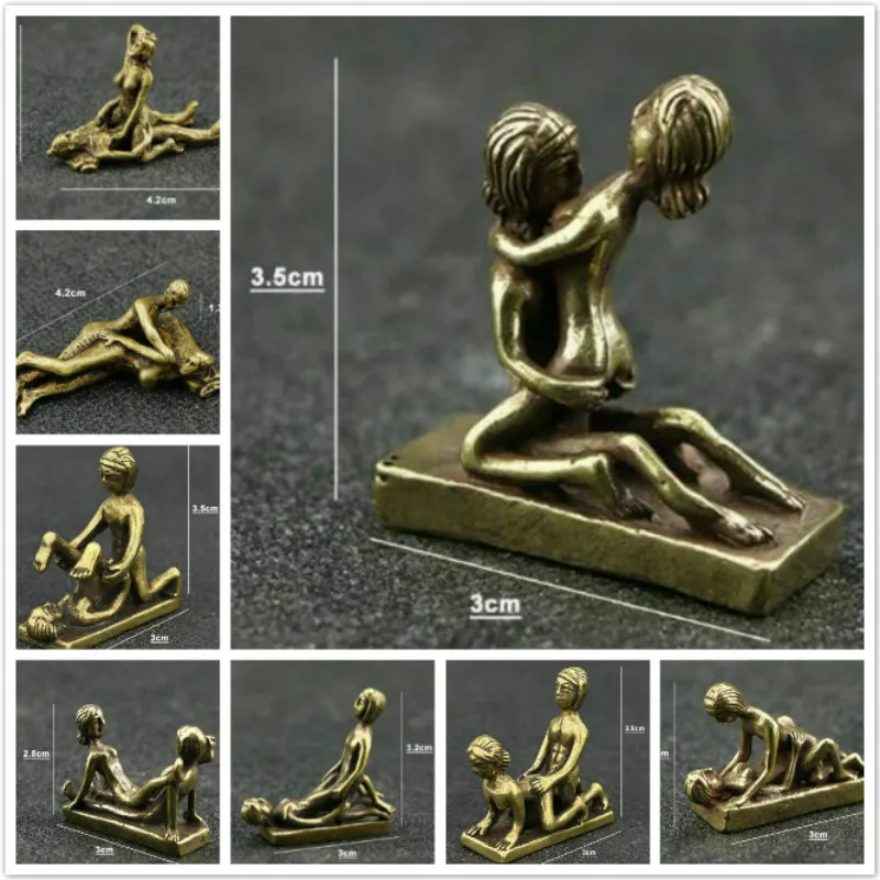 12 шт./компл. коллекционные ремесла Западный арт деко чистая бронза любовь поцелуй
