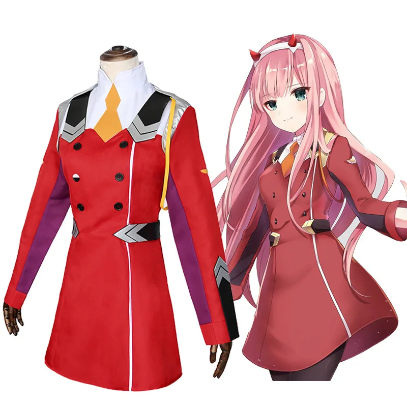 DARLING в Franxx 02 костюмы для косплея платье девочек на Хэллоуин |