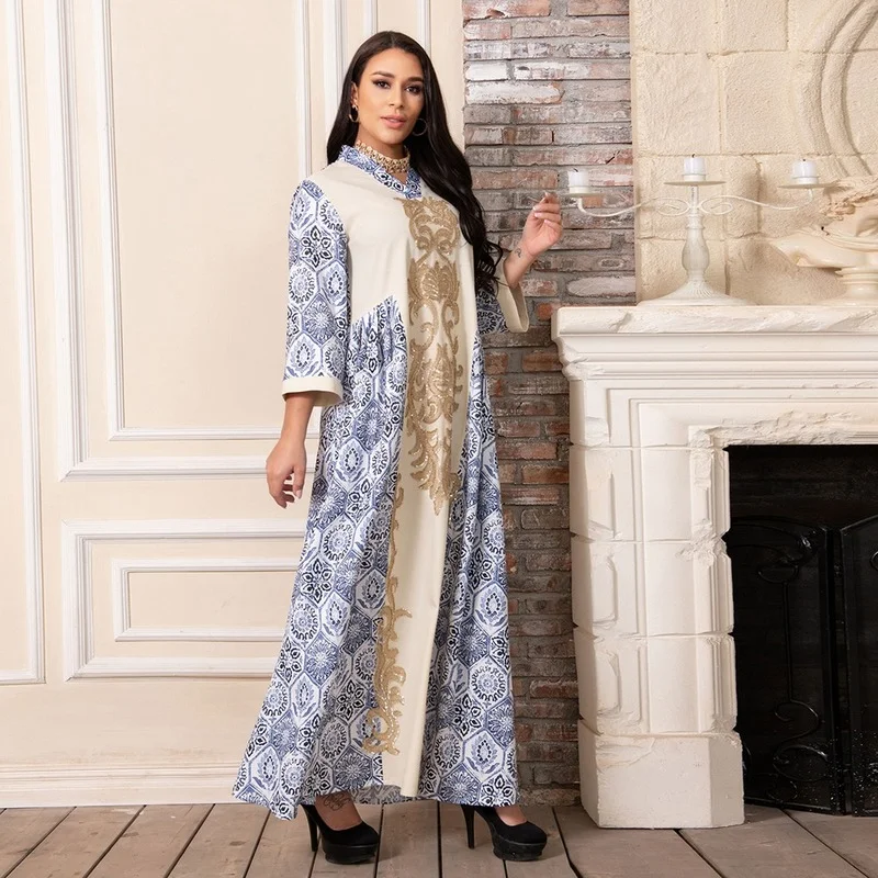 Ramadan Eid Mubarak Kaftan Saudi Abaya Dubai Turkey Islam Arabic Muslim Dress For Women Robe Longue Djellaba Femme Musulmane