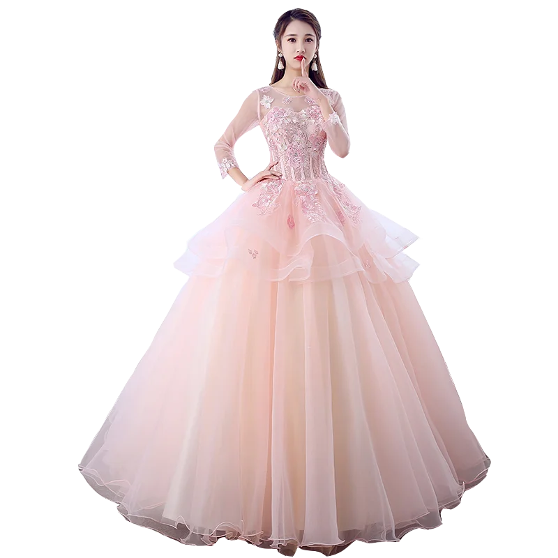 Женское бальное платье 16 милых платьев с аппликацией из бисера Quinceanera