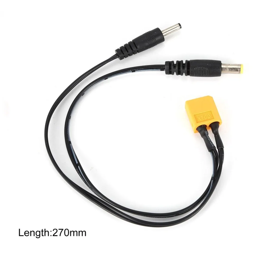 XT60 Bullet Plug To 2 Male DC5525 Connector Wire Adapter Cable Converter Multi Charging for RC Quadcopter | Игрушки и хобби