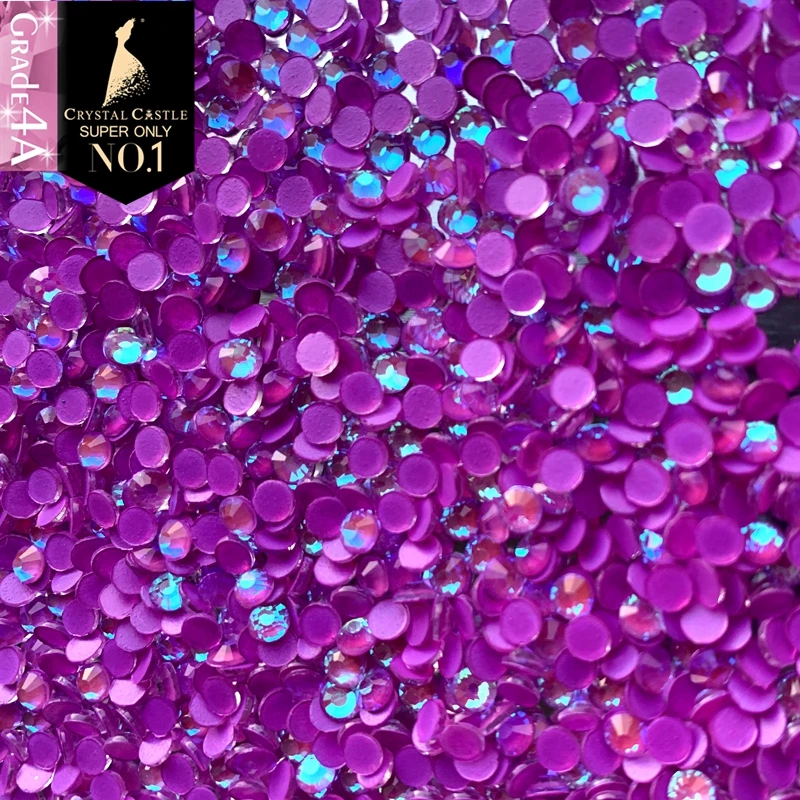 Флуоресцентный неоновый лак Crystal Castle 4A с плоской задней поверхностью без горячей