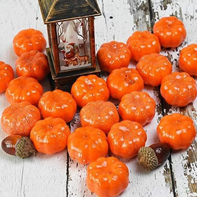 

25 шт., искусственные мини-тыквы, 3,5 см