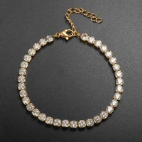 fashion cnc cz stone women bracelet stainless steel 18k gold plated bracelets for luxury wedding jewelry gift