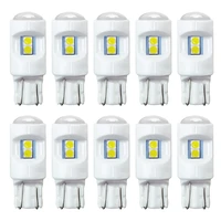 10pcs t10 w5w led bulbs 168 192 3030 6 smd automobile signal lamp clearance bulb ceramic 6000k white red blue green yellow 12v