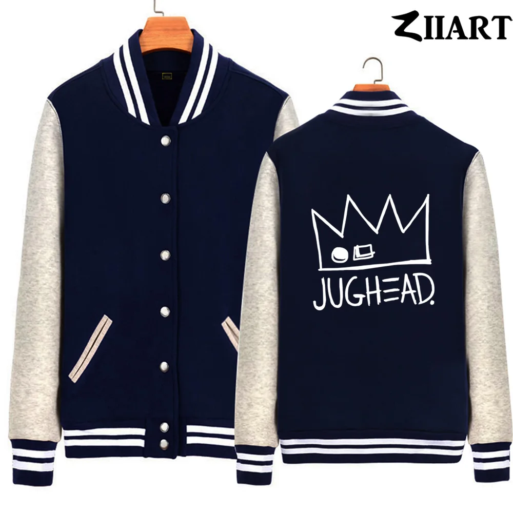 Женская флисовая куртка Jughead Jones Crown для бейсбола на осень и зиму одежда пар ZIIART |