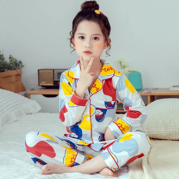 

Детская одежда для сна для мальчиков, Осенние хлопковые комплекты для маленьких девочек, детские рождественские пижамы для мальчиков, детс...