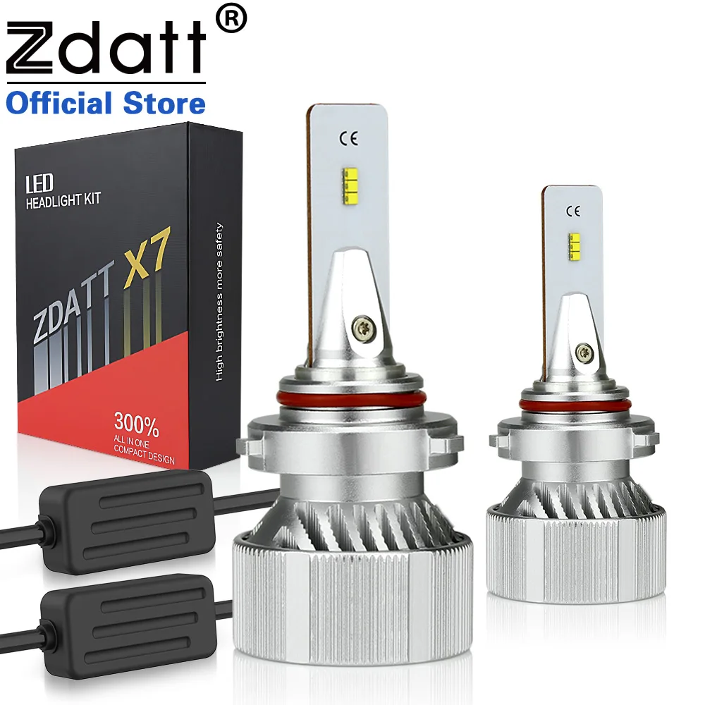 

Zdatt H4 LED H7 Canbus Lampada H1 HB2 H11 9005 9006 Car Headlight Bulbs 12V 12000LM 100W Automobile ZES Chips Fog Lights H8 H9