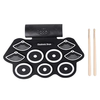 electronic drum set electronic drum kit bluetooth roll up portable practice pad kit builtin speakers for kids beginners