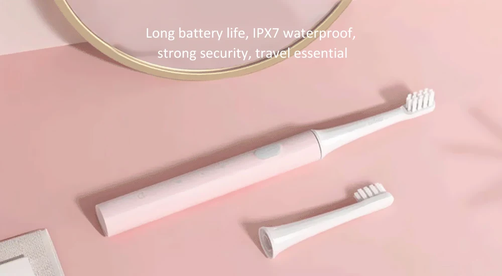 Xiaomi mijia T100 звуковая электрическая зубная щетка Водонепроницаемая ультра звуковая автоматическая зубная щетка USB перезаряжаемая с 2 скоростями уход за полостью рта