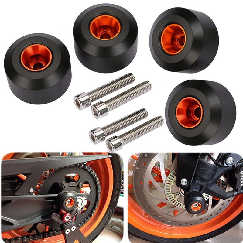 

Передняя Задняя ось колеса протектор слайдер Краш колодки подходят для KTM DUKE 125 2012-2018 DUKE 250 2016-2018 DUKE 390 RC 200 RC 250 RC390