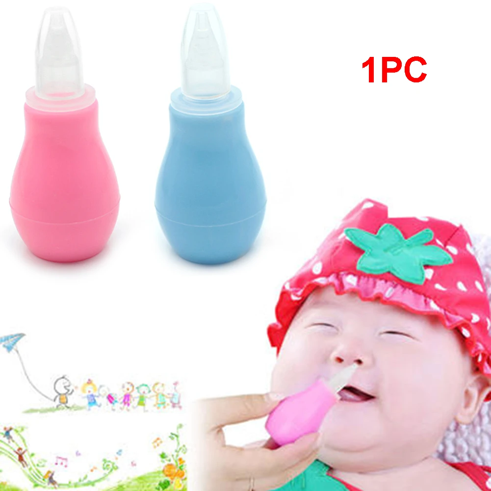 

Baby Nasal Aspirator Infant Kids Soft Silicone Vacuum Sucker Nose Mucus Snot Cleaner Pump