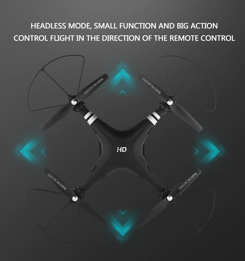 RC WI-FI с видом от первого лица Квадрокоптер 4K HD Камера Дрон профессиональной воздушной видео 6 Axis Gyro 4 Каналы р/у вертолет Квадрокоптер с высокой фиксацией