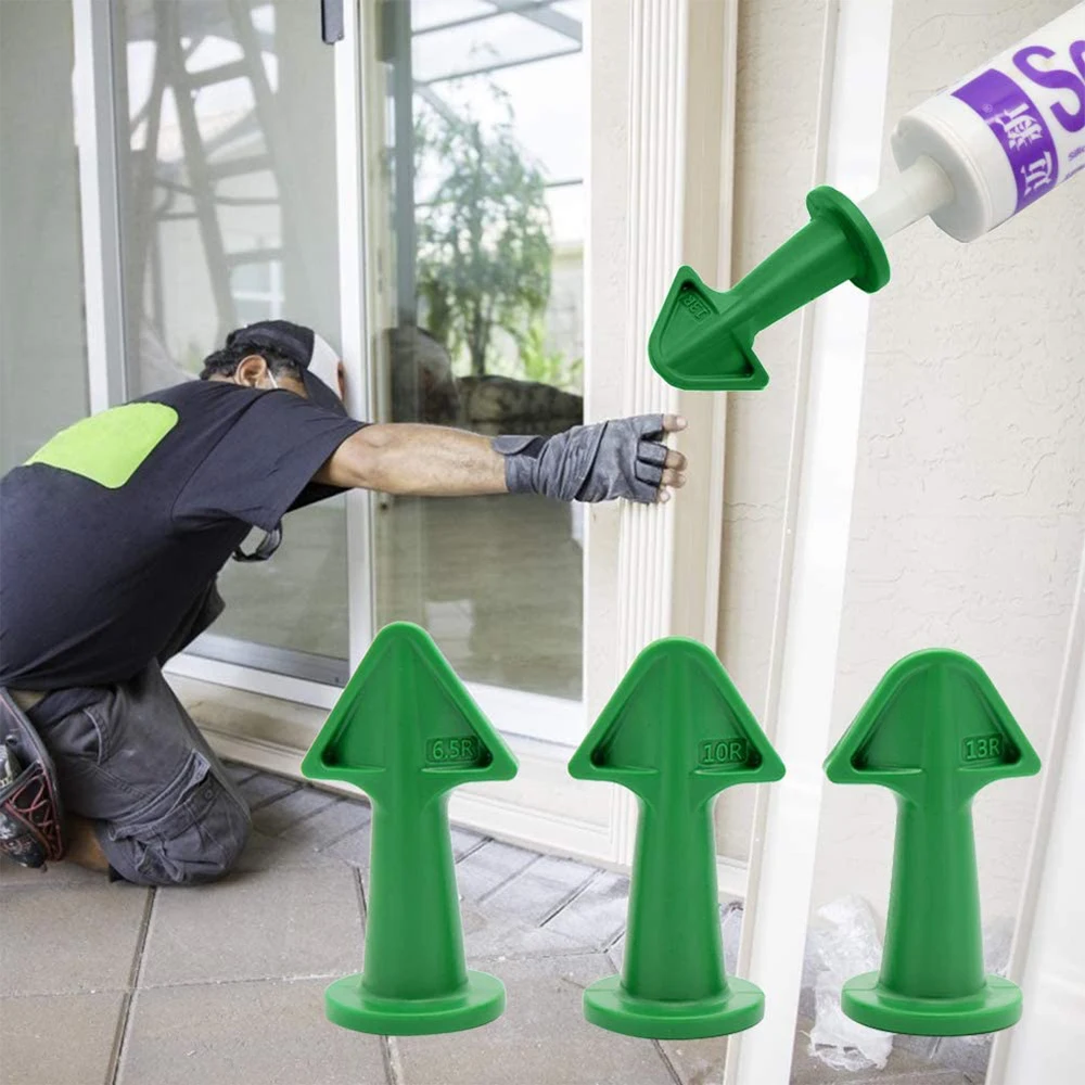 

3 Pcs Caulk Nozzle Applicator Silicone Caulking Tools Sealant Nozzle Caulking Epoxy Piston Nozzle Home Adornment Accessories