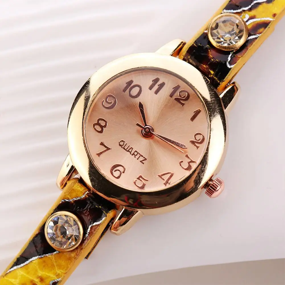 1 шт. женские модные часы из змеиной кожи с цепочкой кварцевые браслетом