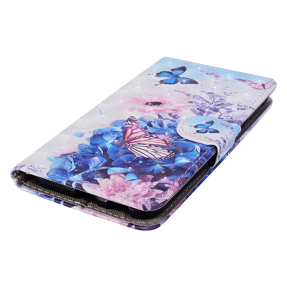 Чехол с 3D рисунком для samsung Galaxy J4, J6 Plus, J2 Pro, J3, J7, J8,, J5,, откидной кожаный чехол-книжка с бумажником, отделениями для карт