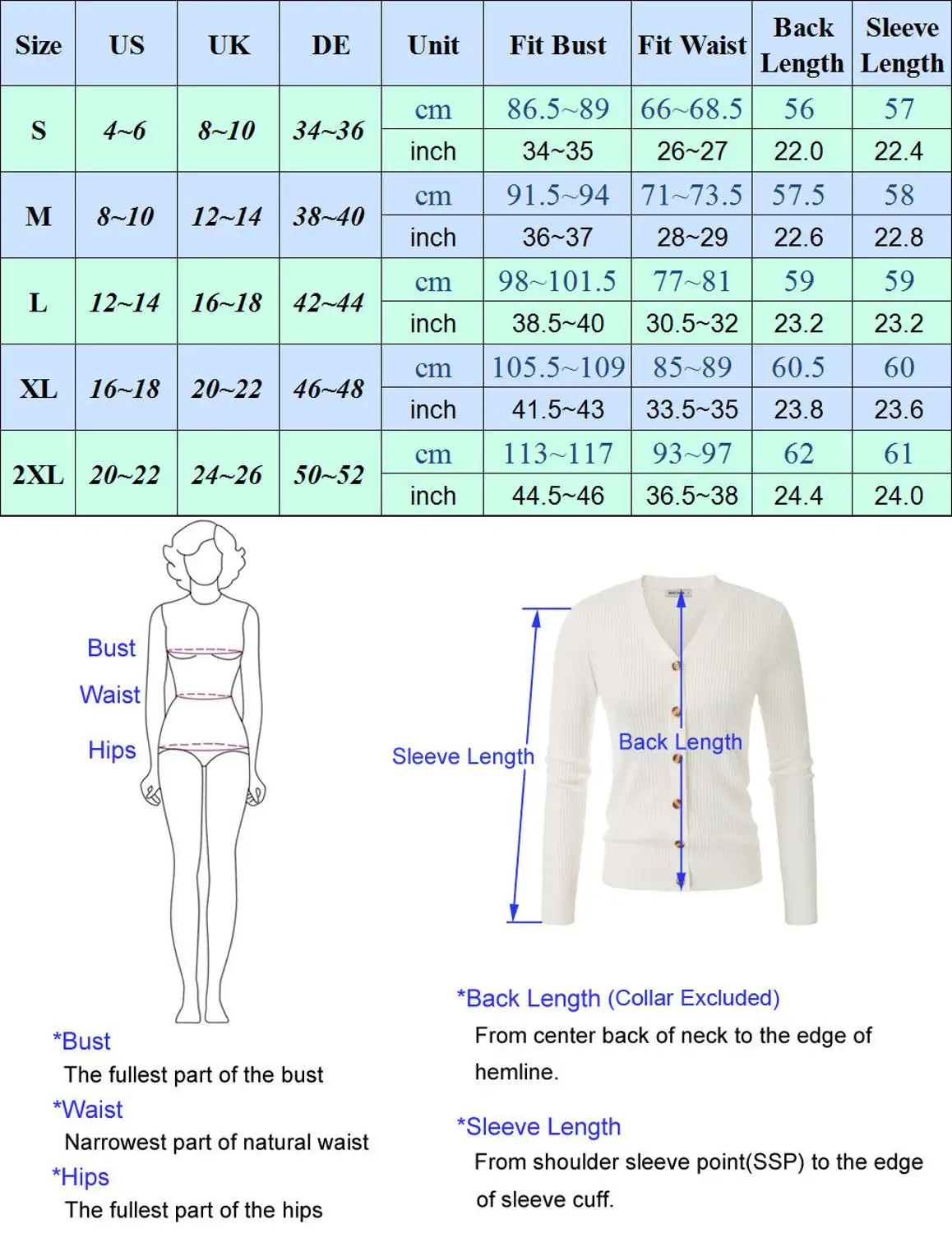 

Grace Karin Women Tops Spring Fall Coat Ribbed Cardigan Sweater Knitwear Long Sleeve V-Neck Button Placket Casual Fashion Solid