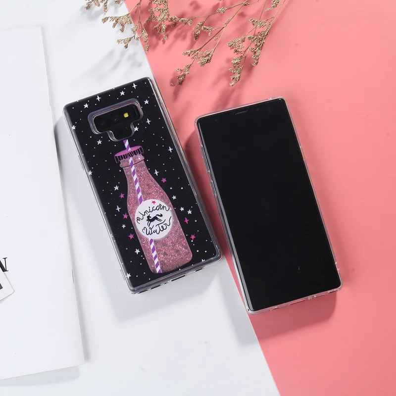 Чехол для Samsung Galaxy Note 9 чехол с жидким блеском S8 S9 S10 Plus S7 Edge A50 A70 A5 A7 2018 A3 2017 |