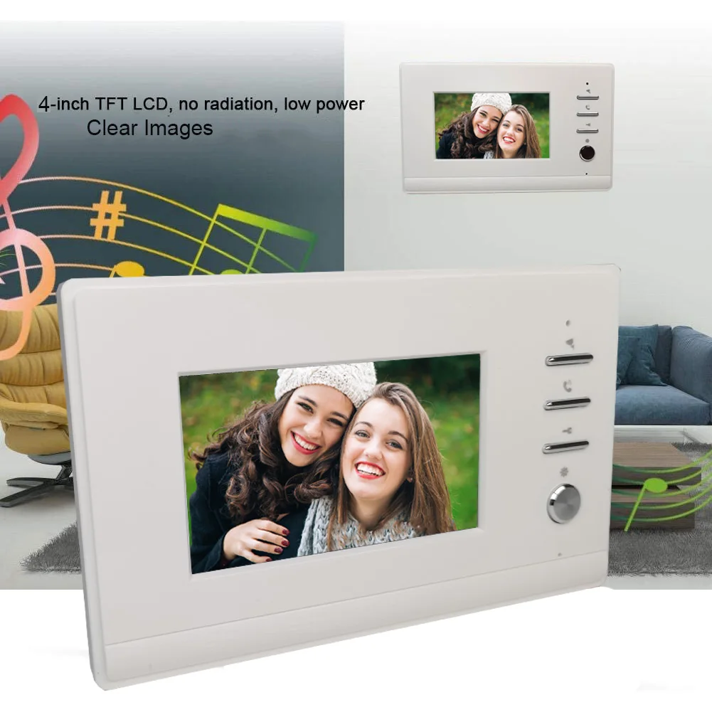 VIDEW 4 Проводной видео телефон двери внутренной связи Системы RFID разблокировать