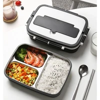 portable lunch box stainless steel bento box with tableware 34 compartment food container leak proof lunchbox for school office