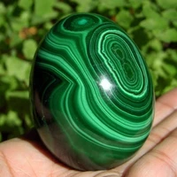 1pcs 70 natural dark green malachite crystal gemstone egg sphere ball africa congo